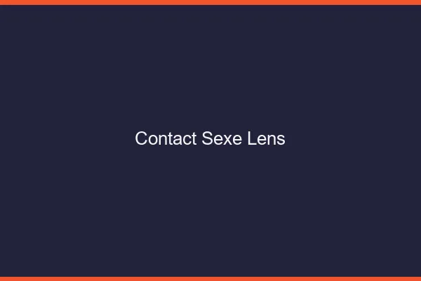Contact sexe Lens