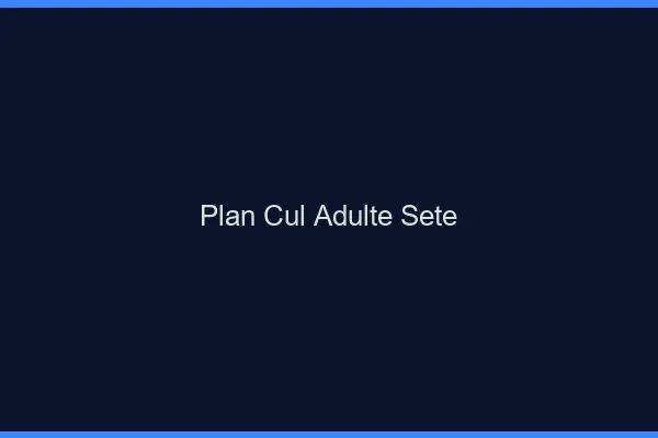 Plan cul adulte Sète