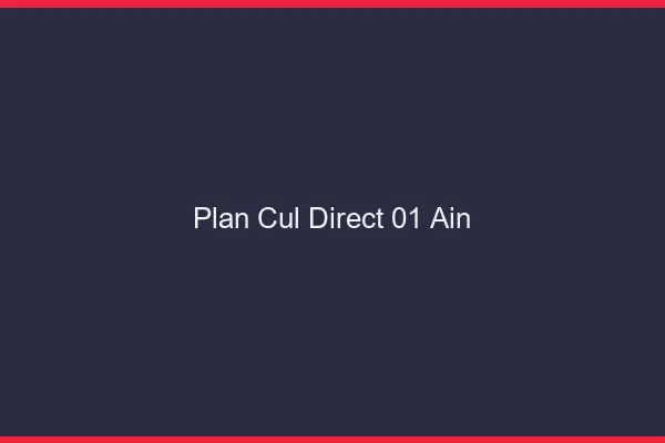 Plan cul direct 01 ain