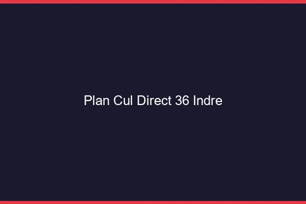 Plan cul direct 36 indre
