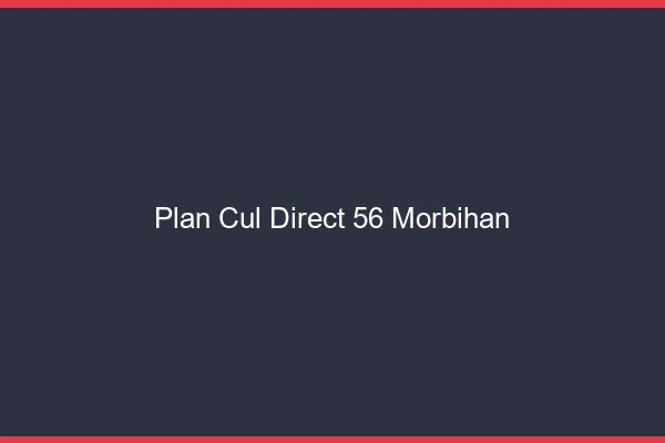 Plan cul direct 56 morbihan