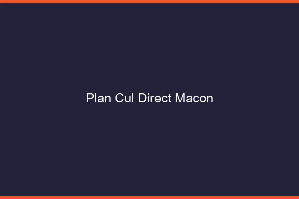 Plan cul direct Mâcon