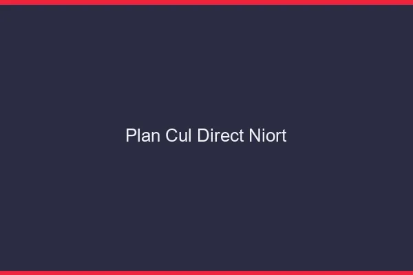 Plan cul direct Niort