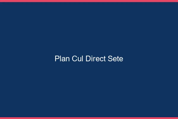 Plan cul direct Sète