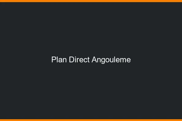 Plan direct Angoulême