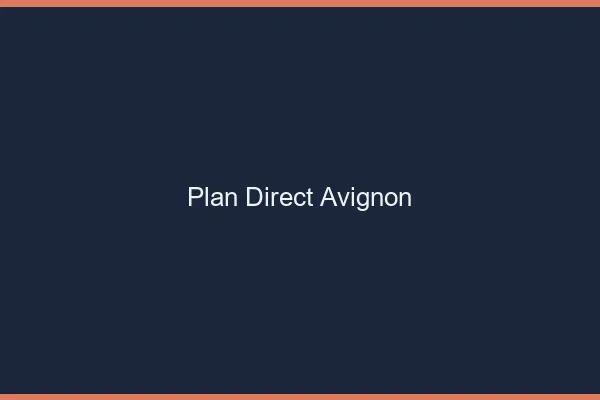 Plan direct Avignon
