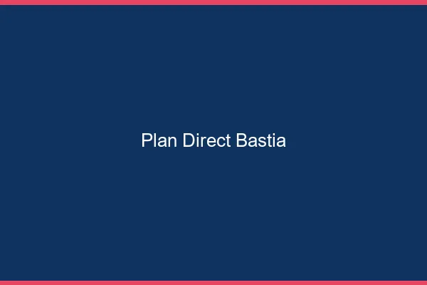 Plan direct Bastia