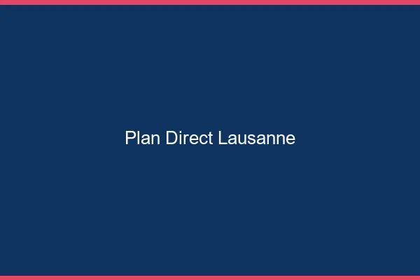Plan direct Lausanne