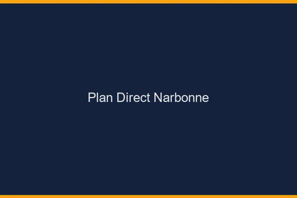 Plan direct Narbonne