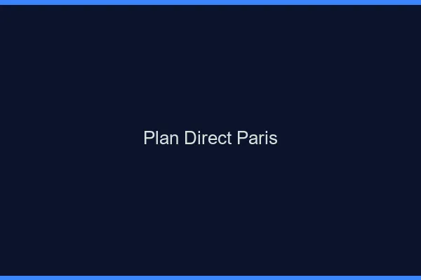Plan direct Paris