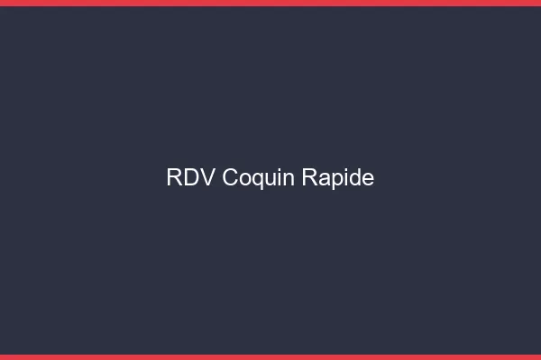 RDV coquin rapide
