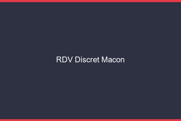 RDV discret Mâcon