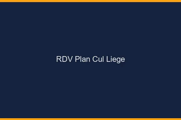 RDV plan cul Liège