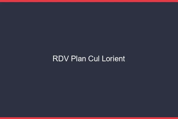 RDV plan cul Lorient