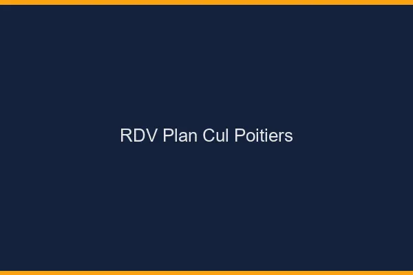 RDV plan cul Poitiers