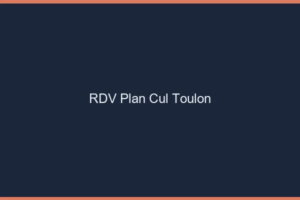 RDV plan cul Toulon