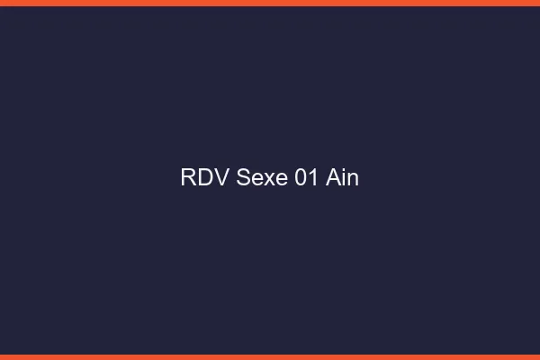RDV sexe 01 ain