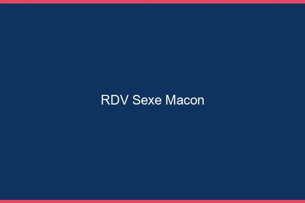 RDV sexe Mâcon