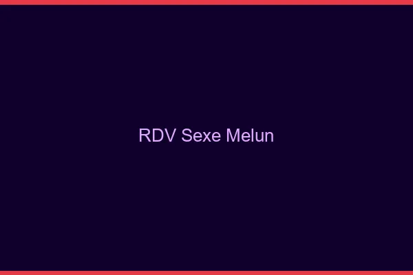 RDV sexe Melun